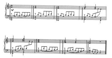 对乐谱进行分析，注明和弦和调性