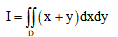 计算二重积分