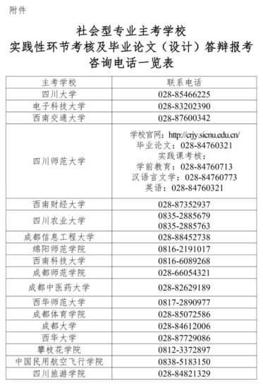 【四川】2024年下半年自考实践性考核和毕业论文答辩报考工作的通知-自考菌