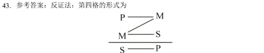 2024年4月自学考试00024普通逻辑第43题答案