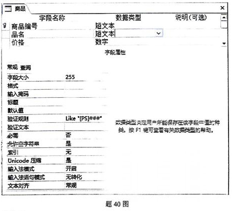 2024年10月自考02120数据库及其应用试题第40题图